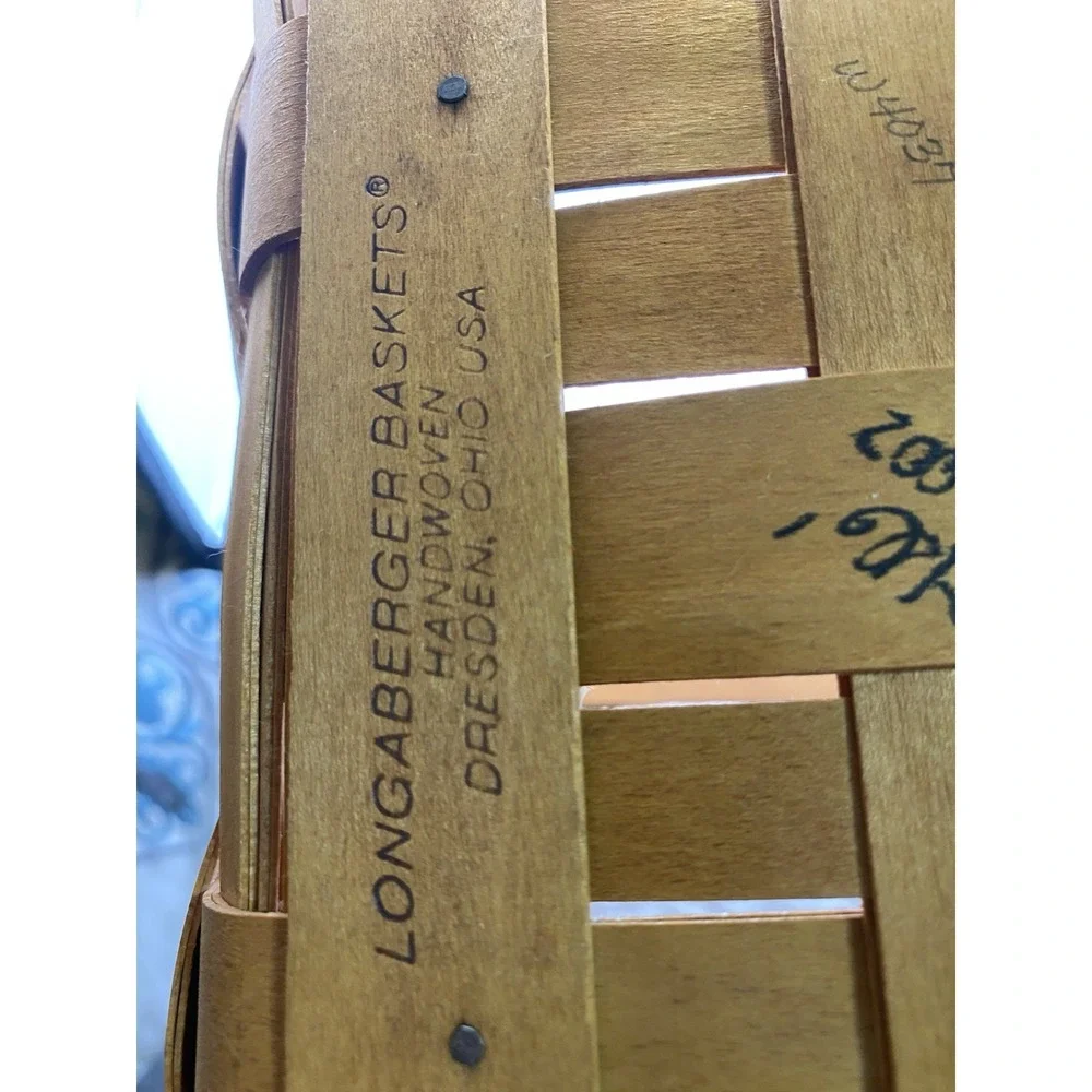 Longbergwe 2002 Oval Woven Wooden Basket